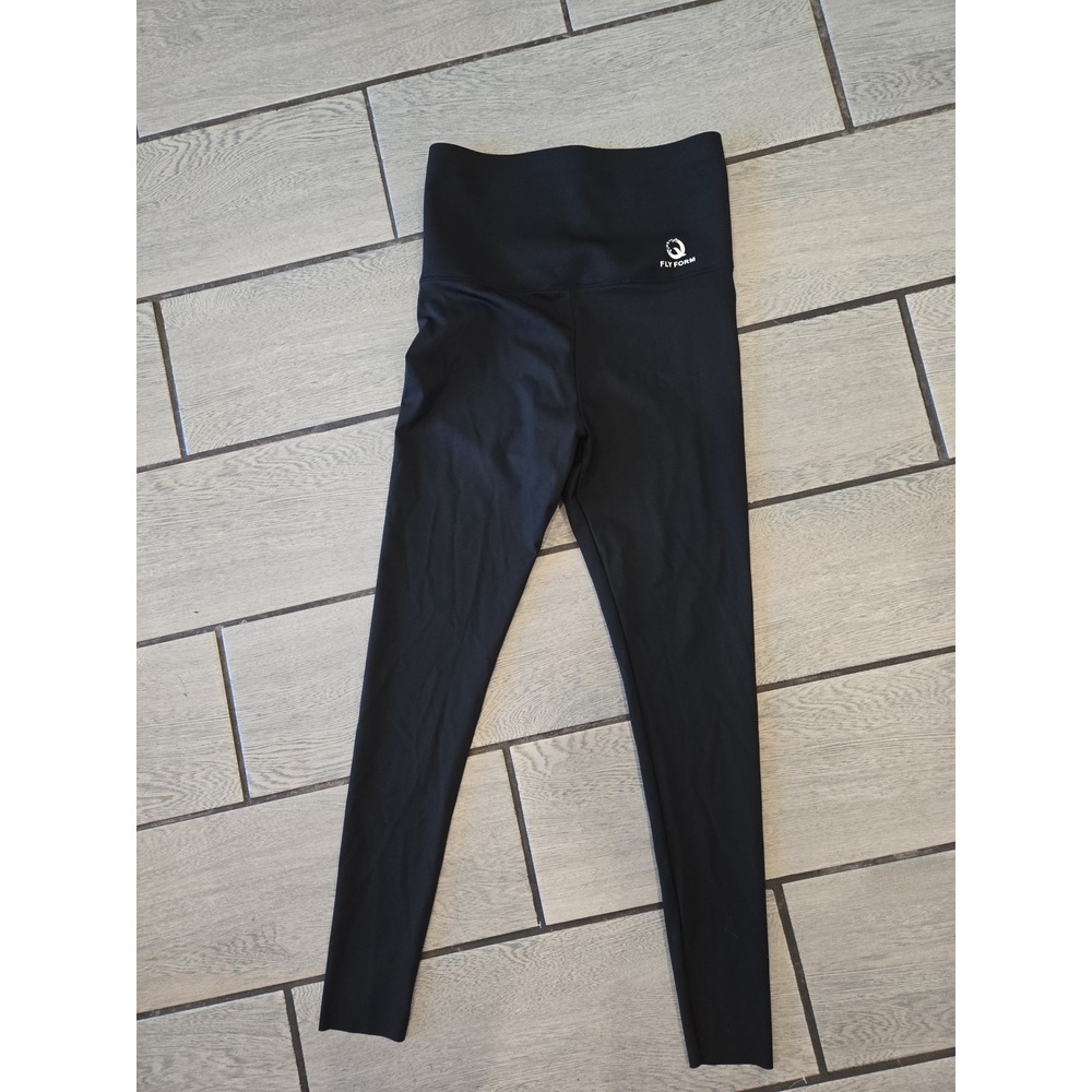 Fly Form Womens High Waisted Compression Yoga Leggings Black XXL Athletic Tights